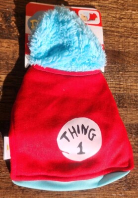 Dr. Seuss ''THING 1'' Cat In The Hat Small Pet Guinea Pig Puppy Costume, XXS