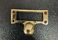 (64MM) forged brass card frame finger pull polished brass(1845)