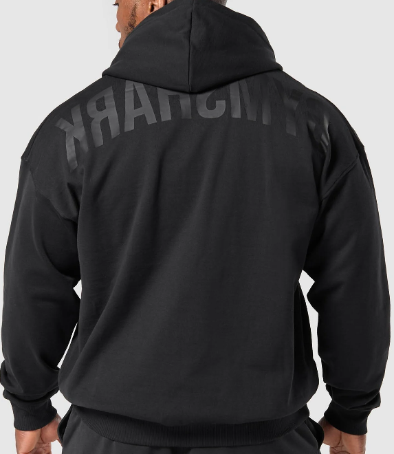 Gymshark Power Zip Up Hoodie Black - Lightweight Workout Jacket