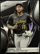 2025 Topps Chrome Black MLB Baseball Oneil Cruz HOLO Refractor SP Card