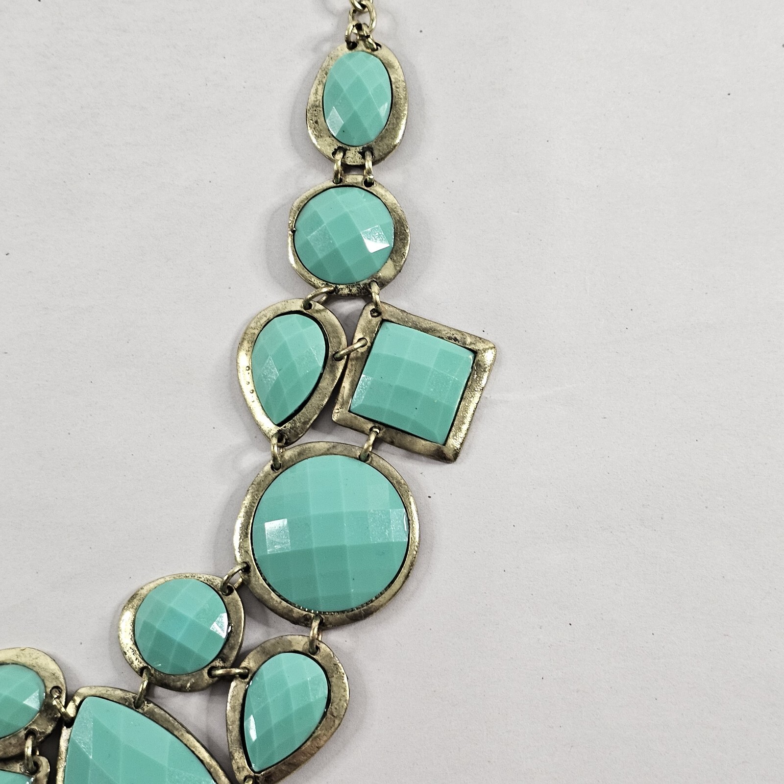 Simple Addiction Statement Necklace Light Green F… - image 5