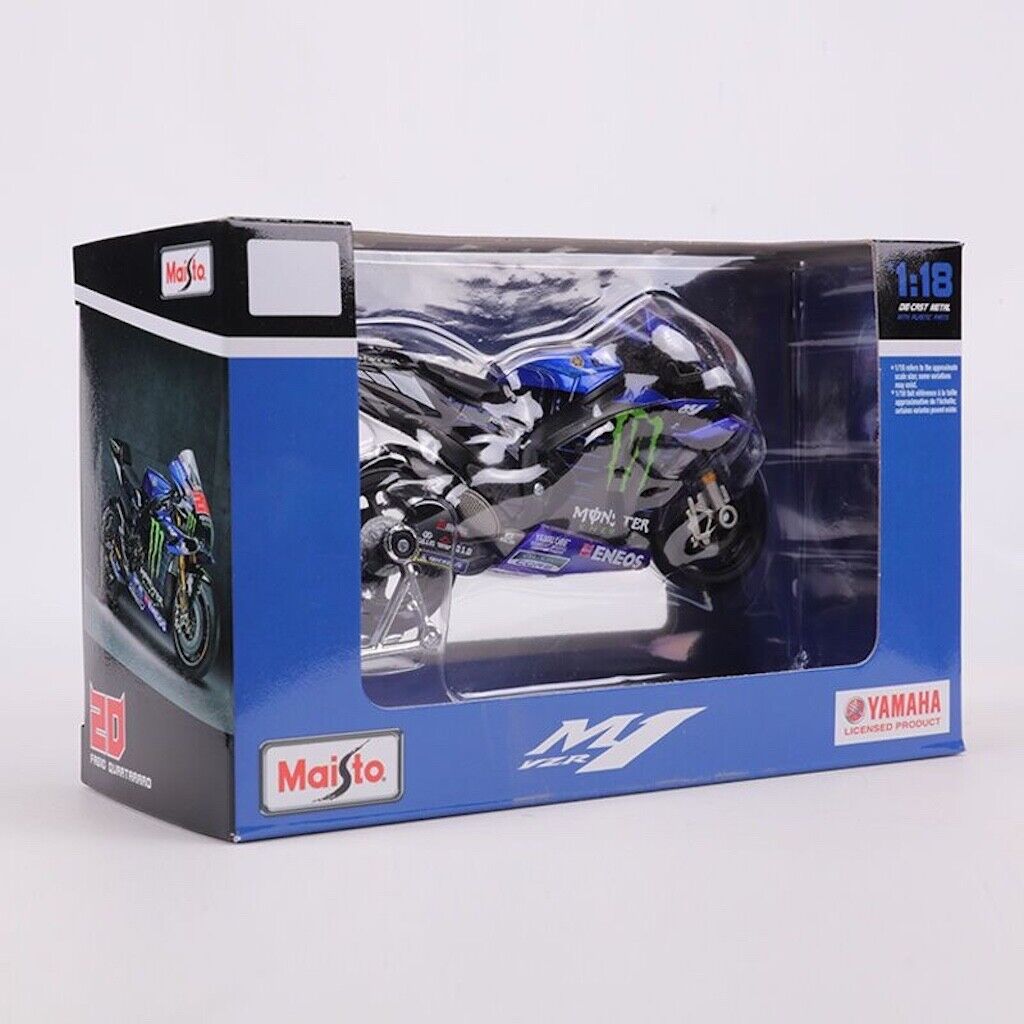 1:18 Maisto Novo 2022 Equipe De Corrida De Fábrica Yamaha #21 #20