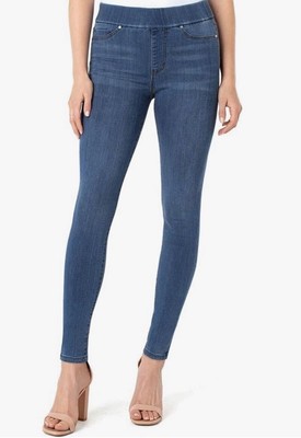 Liverpool Womens Jeans Sz 10 Skinny Pull On The Denim Legging