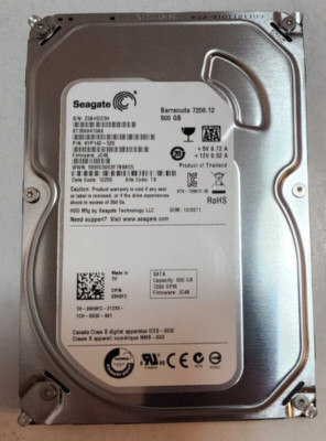 Seagate Barracuda 500GB 3.5'' SATA HDD Hard Drive ST3500413AS 9YP142-520 7200 RPM