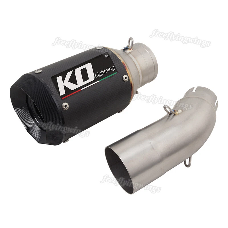 Silenciadores de escape tubo de enlace medio titanio para Kawasaki Ninja ZX4R ZX4RR 2023-2024 Foto 2 de 4