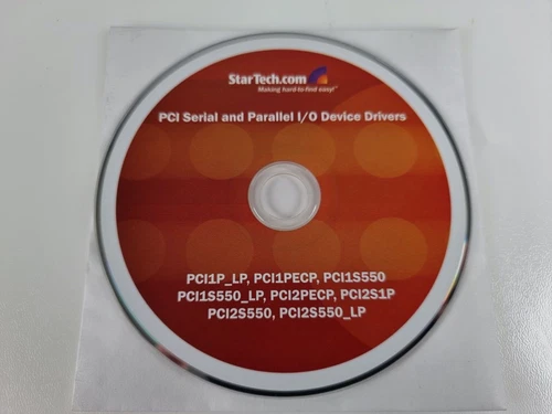 Vintage StarTech PCI Serial Card Device Driver CD PCI RS