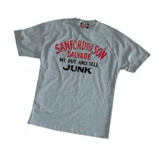 Adult Men's Sitcom Sanford and Son 'Buy and Sell Junk' Grey for Cosplay T-shirt