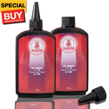 250g UV Resin, Crystal Clear Hard Type Ultraviolet Fast Curing Resin for DIY Jew
