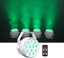 RockPAR TRI White Par Can Wash Light, 12 RGB LEDs, DMX, Includes Remote, Compact