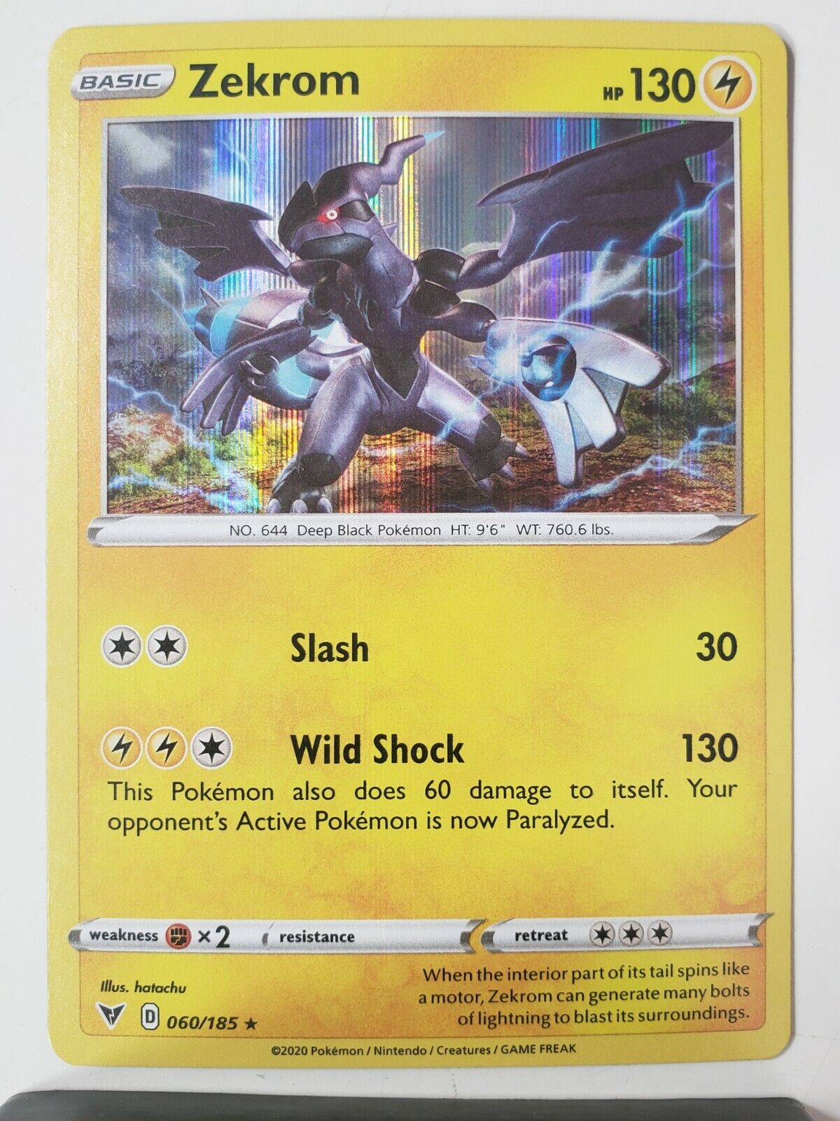 Mavin, Pokemon ZEKROM EX 044/093, HOLO RARE, NM Near Mint