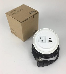 Fully Desktop Desk Power Grommet Outlet With Usb 3 0 And Usb C