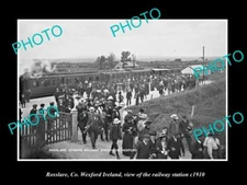 OLD LARGE HISTORIC PHOTO OF ROSSLARE WEXFORD IRELAND THE RAILWAY STATION c1910
