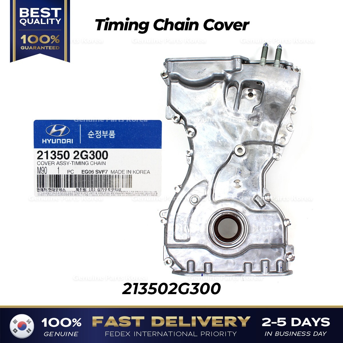 ⭐Genuine⭐ Timing Chain Cover 213502G300 for Hyundai Santa Fe