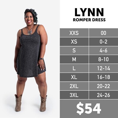 NWT - LuLaRoe Lynn Romper Dress - Various sizes & Prints | eBay