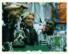 Freund, Nielsen & Campbell Signed 10x8 Photo Tottenham Autograph Spurs COA