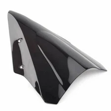 Black Dual Bubble Windscreen Windshield For Kawasaki Ninja 650 EX650 ER6F 17-19