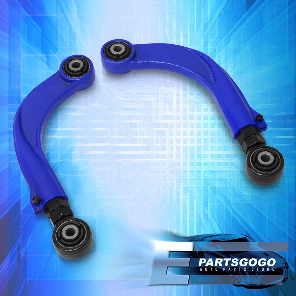 For 04-13 Mazda 3 / 06-17 Mazda 5 2PC Adjustable Rear Adjustable Camber Kit Blue Foto 3 de 3