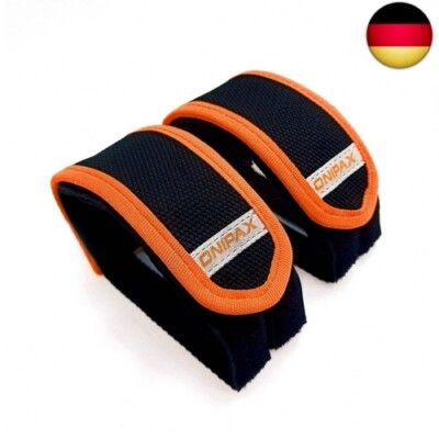 ONIPAX 1 Paar Fahrradpedal Strap Toe Clips Straps Tape (Orange)