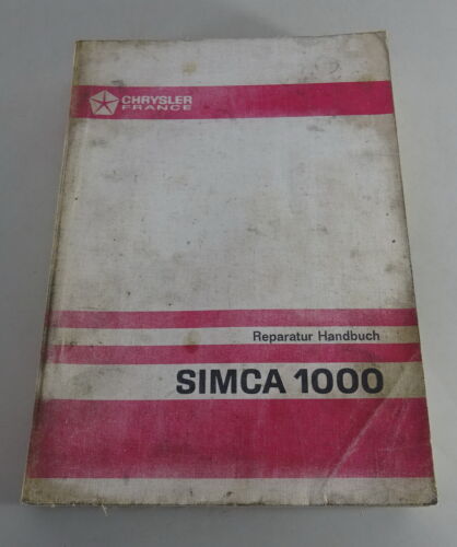 Manual de Taller Simca 1000 Ralley Desde Año 1969 Stand 05/1974 - Picture 1 of 4