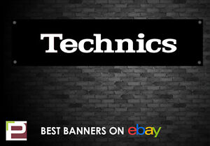 Technics Banner For Studio Garage Shop Club 1210 Turn Table Etc Ebay