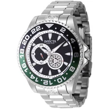 Invicta Men's Watch Pro Diver Automatic Black Dial Silver Tone Bracelet 47301