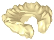 LEGO New Fur Collar Minifigure Tan Textured Neck Body Wear D&D 71047 D76