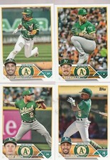 2023 ToppsNick Allen/Ramon Laureano/Tony Kemp/Adam Oller Oakland A's Lot of 4