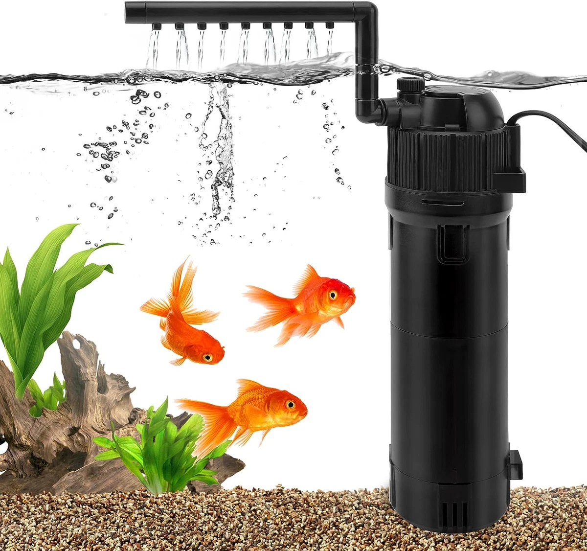 Victop Submersible Aquarium Internal Filter Fish Tank Filter with 9W UV 800 L H