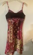 Red, spaghetti strap Little Sequins Mini-dress, Size M, New Without Tag.