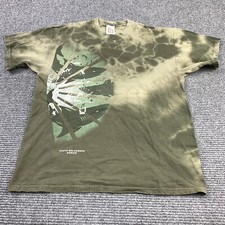 Vintage Y2K Yacht Club Large Tie Dye Shirt Playa Del Carmen Mexico Shark Graphic