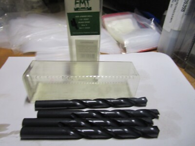 X x 5-1/8'' OAL 118° Black Oxide High Speed Steel Jobber Drill QTY 4
