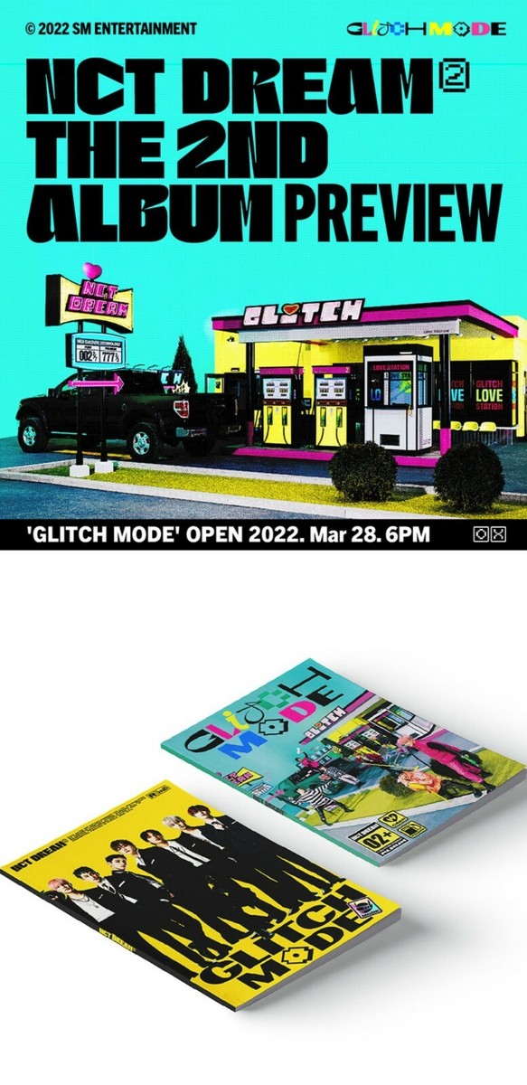 NCT DREAM 2nd Album Glitch Mode Random Ver CD+Book+3p Card+F