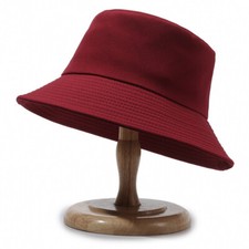 Lady Outdoor Sun Protection Bucket Hats Wide Brim Fishing Hat Beach Summer Solid