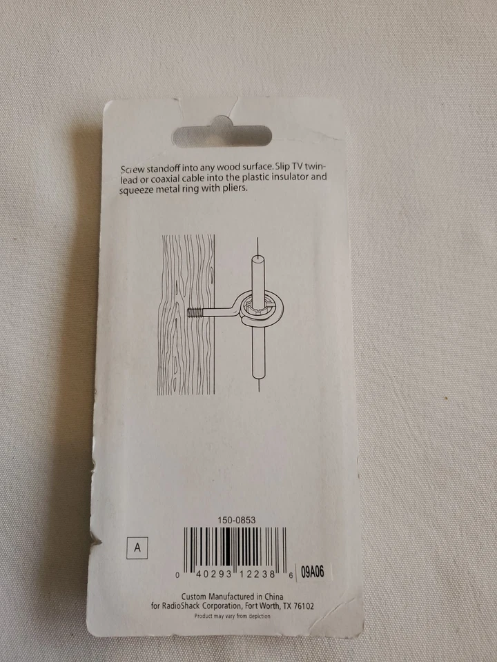 Acessórios de antena de parafuso de madeira RadioShack 15-853 kg de 4 3,5" - Imagem 2 de 4