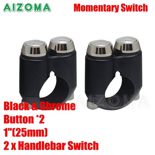 Cafe Racer Motorcycle 2/ 3/ 4 Button Momentary Switch For 1″ or 7/8″ Handlebars - Picture 41 of 41
