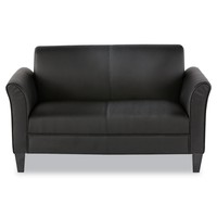 Alera Reception Lounge Furniture, Loveseat, 55-1/2w X 31-1/2d X 32h, Black on sale Alera Reception Lounge Furniture, Loveseat, 55-1/2w X 31-1/2d X 32h, Black on sale