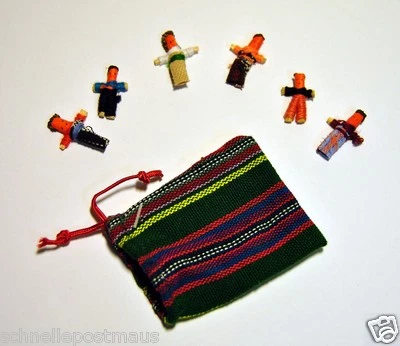 OHNE Sorgenpüppchen 6 Stück im Beutel Guatemala Sorgenpuppe