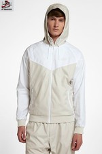 Nike Sportswear Windrunner con cappuccio osso chiaro/bianco uomo taglie M/L nuovo con etichetta