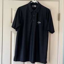 Callaway Golf Opti Dri Polo Shirt Men  s Size Medium Black Performance