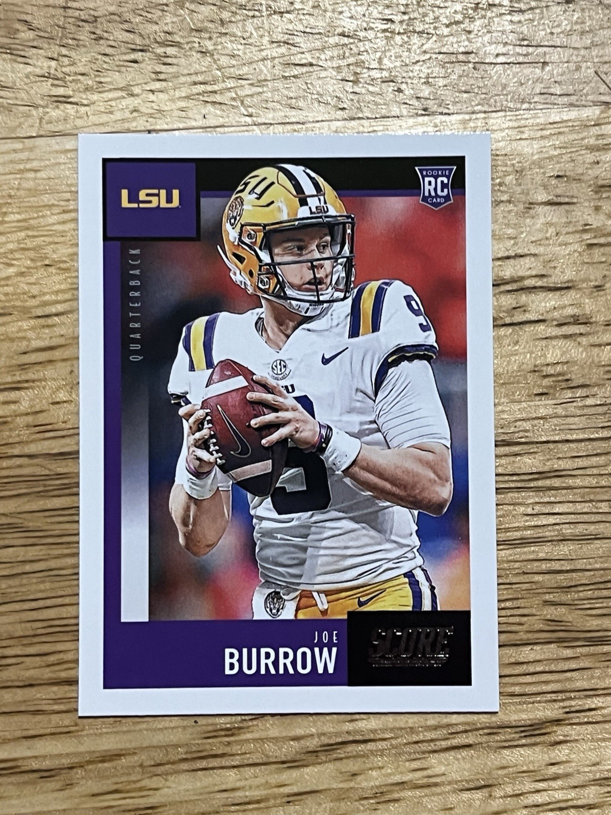 Joe Burrow 2020 Panini Score Rookie Card RC #360 Cincinnati Bengals LSU