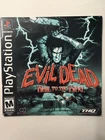 Evil Dead Hail To The King  (PlayStation 1, PS1)  Manual Only