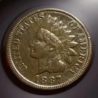 1887 Indian Head Cent - High Detail - Full Liberty Details US 1c Penny Coin 2781