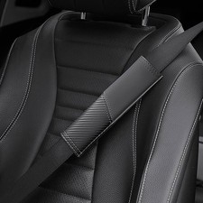 2PCS Car Seat Belt Covers Shoulder Protector Pad Carbon Fiber Safety Belt Covers