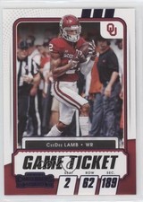 2021 Panini Contenders Draft Picks Game Ticket Purple CeeDee Lamb #44 9o3