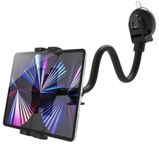 Dashboard Windshield Car Tablet Mount 13 inch Flexible Gooseneck Arm Super ...