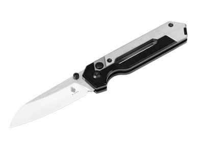 Kizer Hyper Button Lock S35VN Stahl Silver Black Schwarz Buttonlock 01KI367