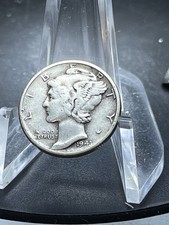 1943 S Mercury Dime Circulated 90 Silver Hb50 1943 S Mercury Dime Circulated 90 Silver Hb50