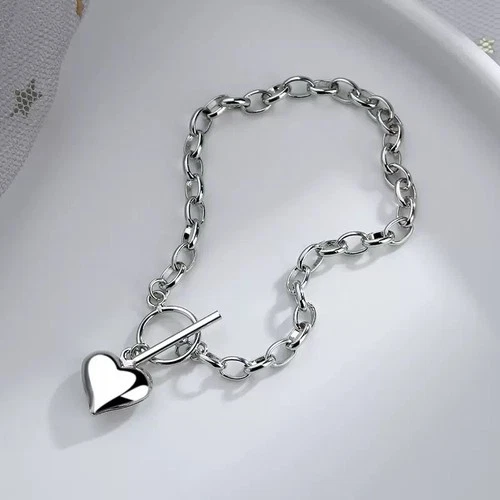MchandmadeUK Silver Heart Charm Bracelet, photo 2