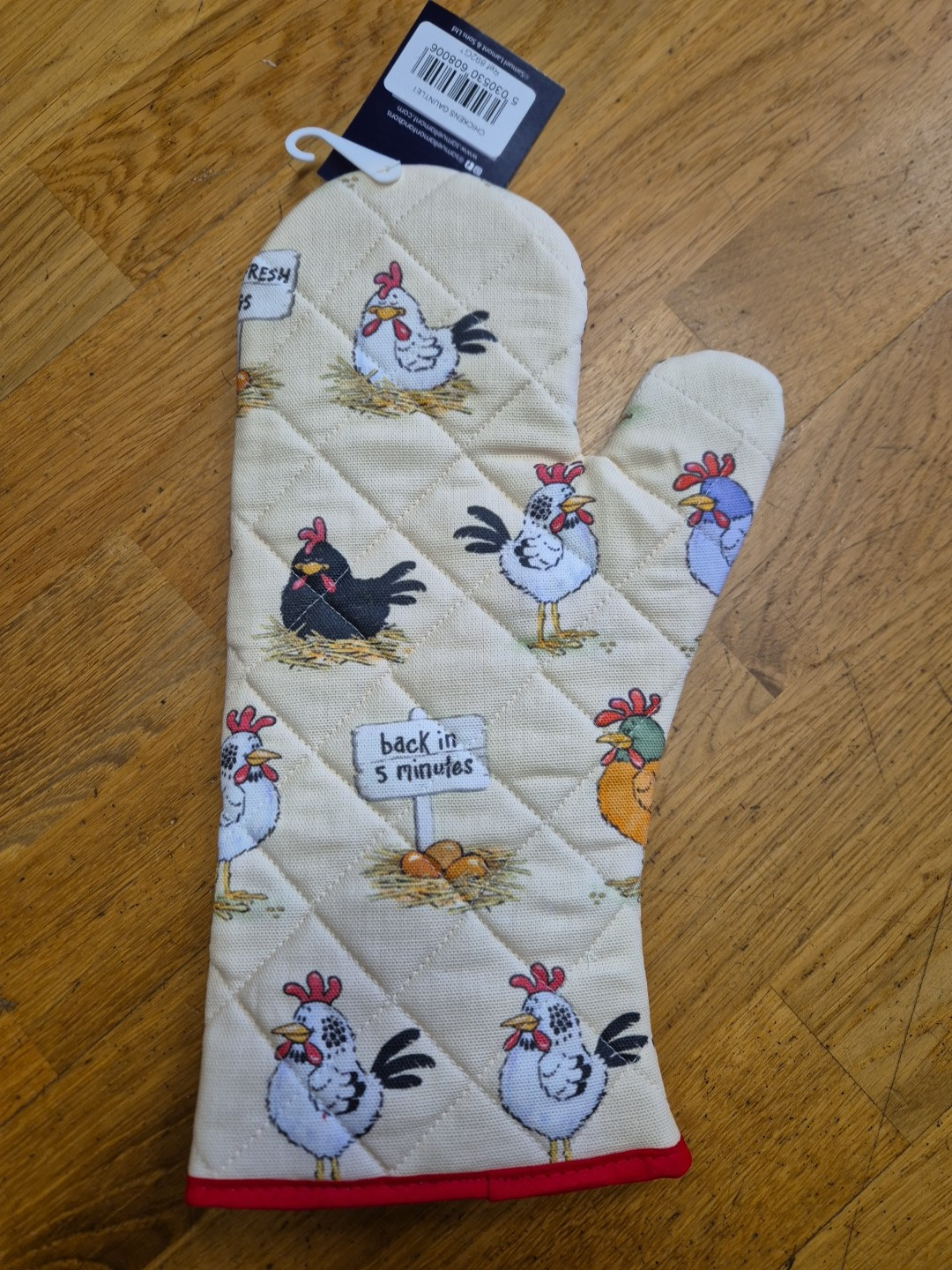 Chickens GAUNTLET Samuel Lamont Chicken oven glove oven mitt ovenglove hen hens