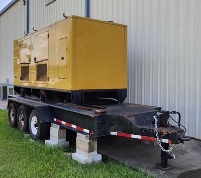 #ad CATERPILLAR GENERATOR C9 225KW DIESEL ENCLOSURE FUEL TANK TRAILER $19800.00